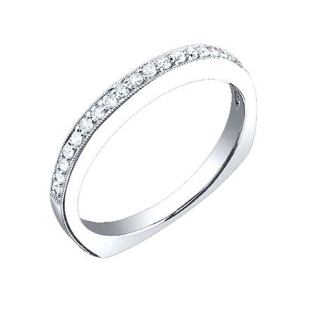 18k White Gold Diamond Lady's Band - 0.20ct