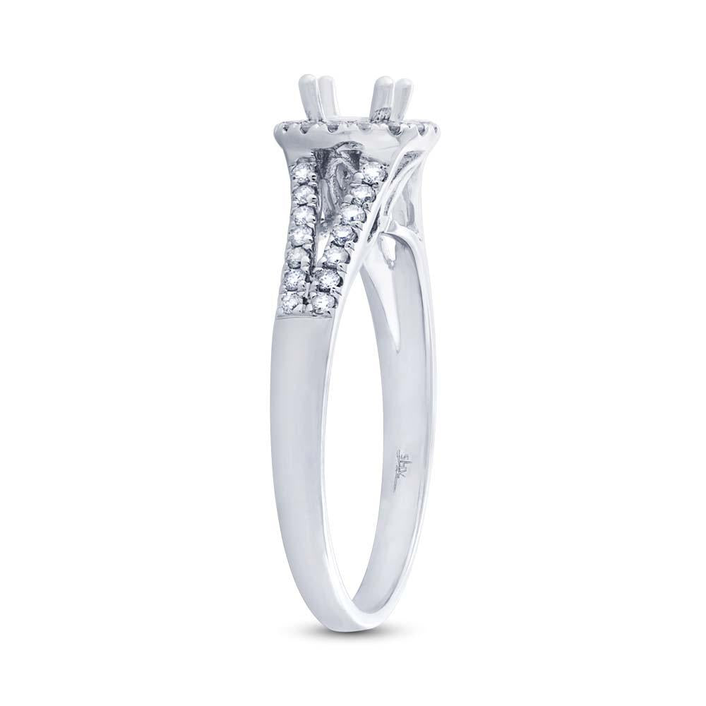 14k White Gold Diamond Semi-mount Ring - 0.29ct