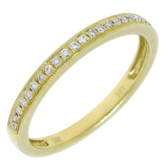 14k Yellow Gold Diamond Lady's Band - 0.12ct