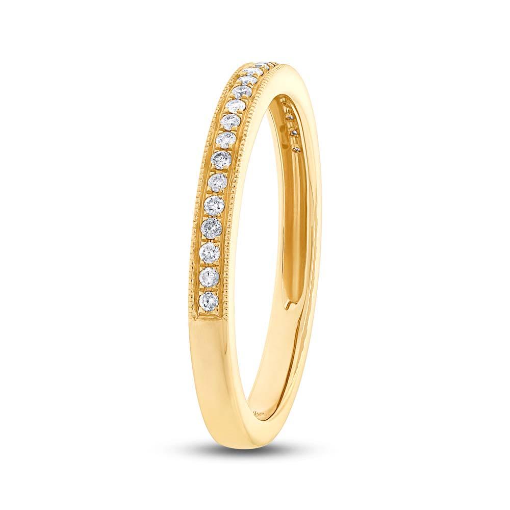 14k Yellow Gold Diamond Lady's Band