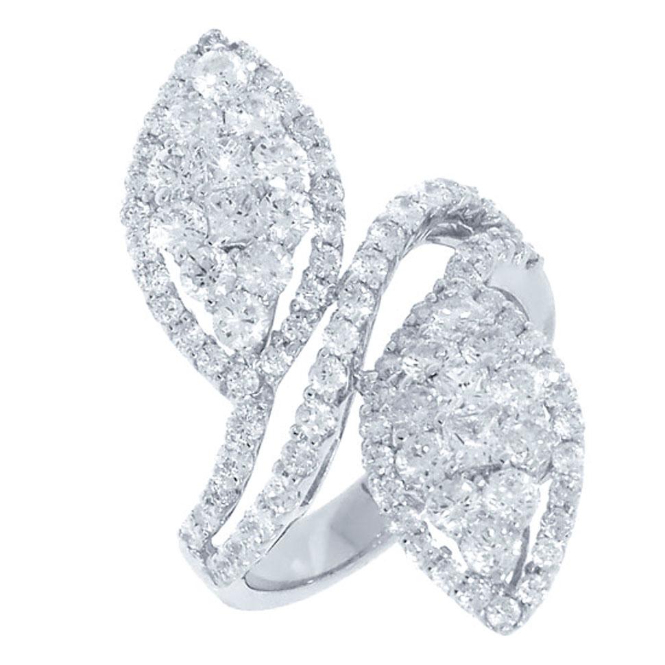 18k White Gold Diamond Lady's Ring - 2.54ct