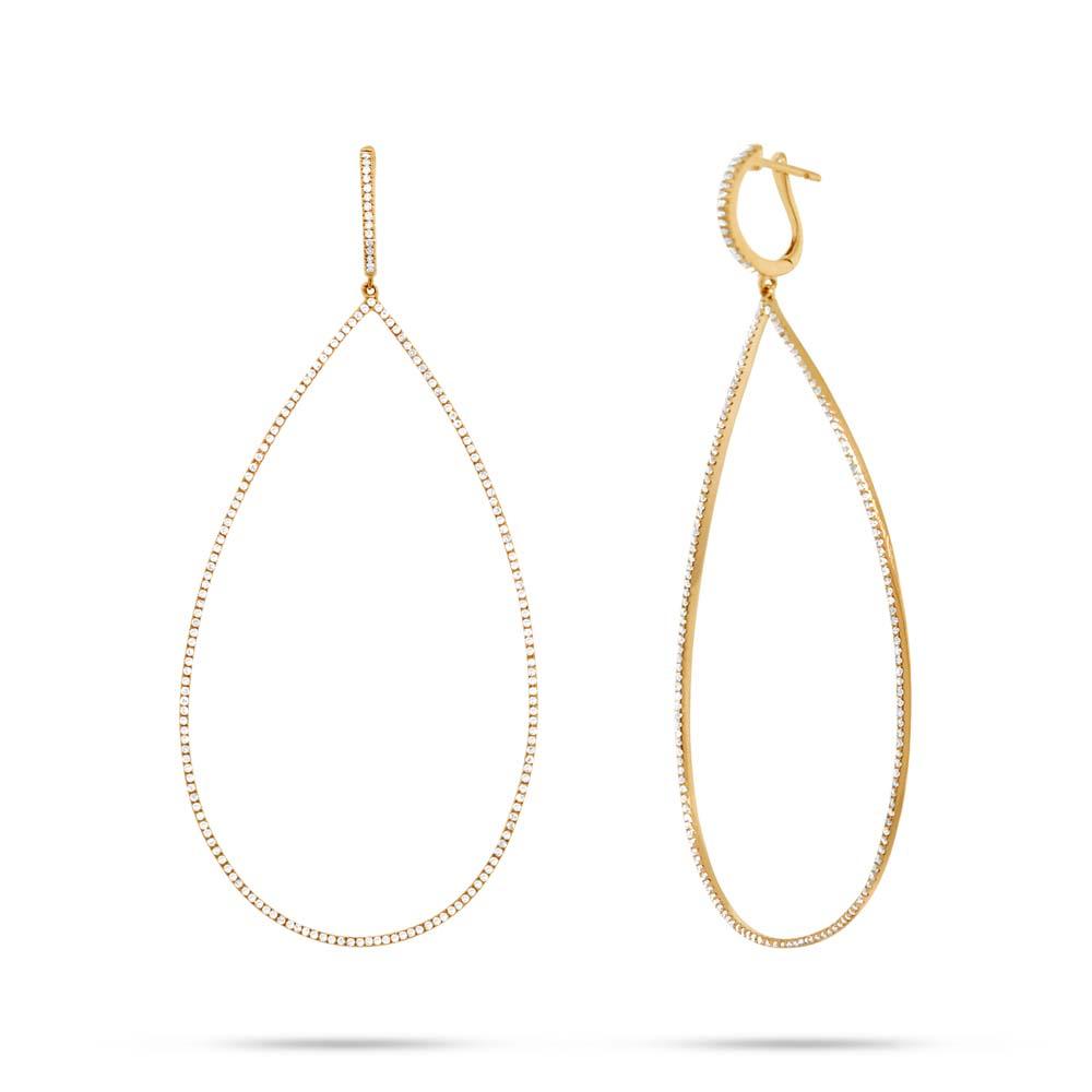 14k Yellow Gold Diamond Earring - 1.02ct