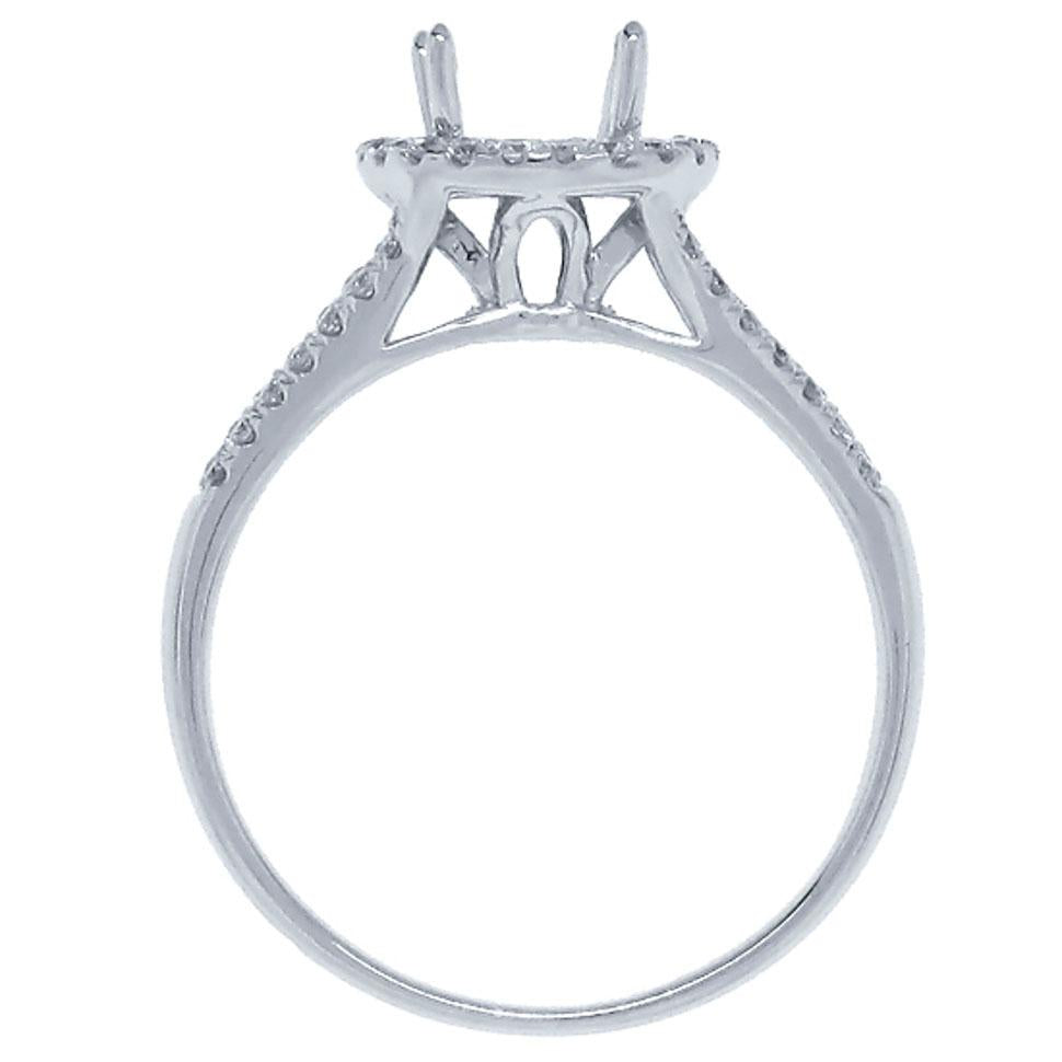 14k White Gold Diamond Semi-mount Ring - 0.30ct