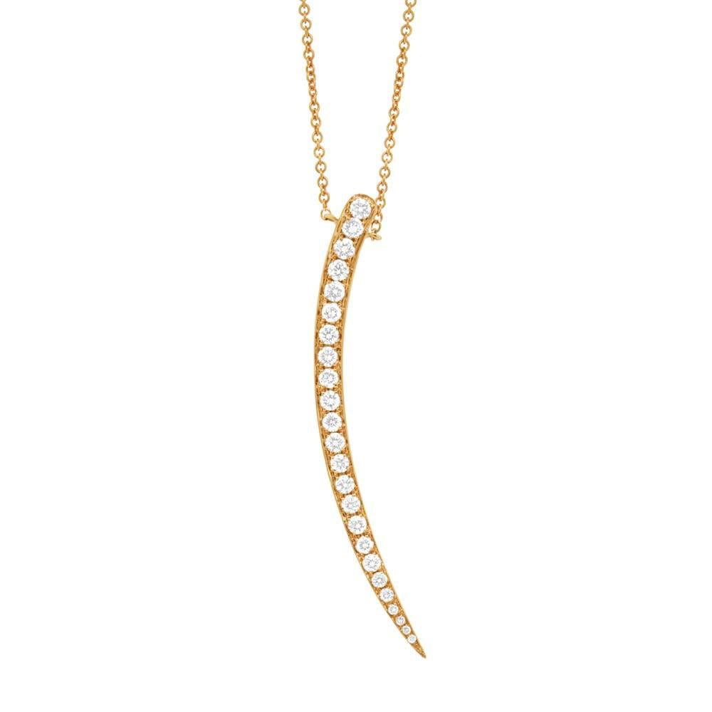 14k Yellow Gold Diamond Necklace - 0.59ct
