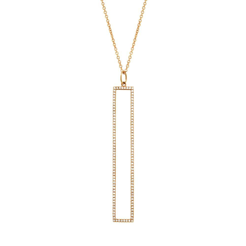 14k Yellow Gold Diamond Pendant - 0.24ct