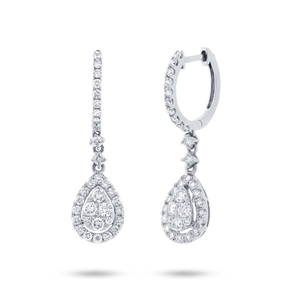 18k White Gold Diamond Earring - 1.20ct