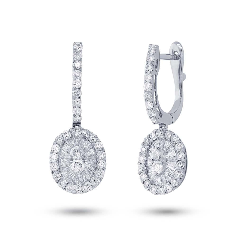 18k White Gold Diamond Earring - 1.21ct