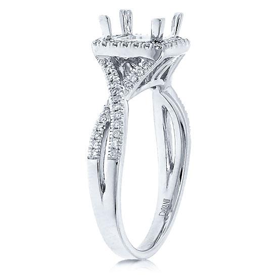 14k White Gold Diamond Semi-mount Ring - 0.19ct
