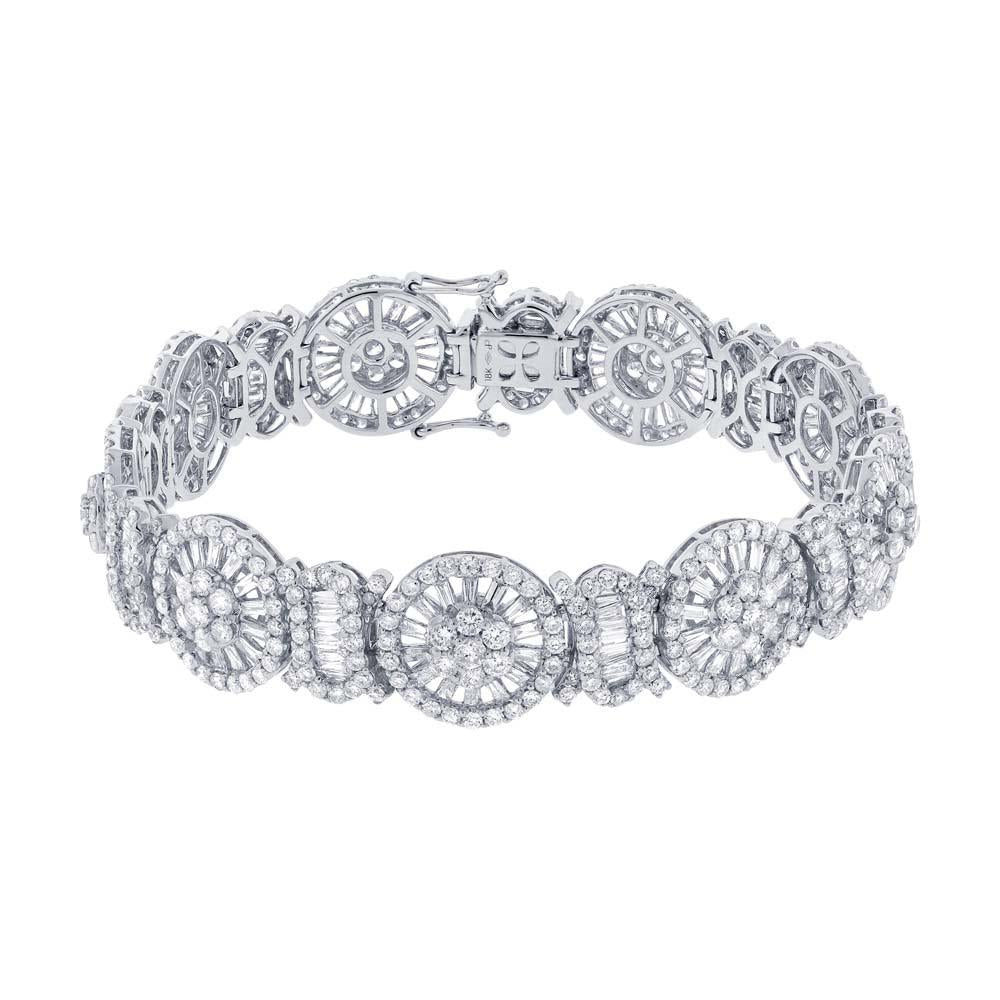 18k White Gold Diamond Lady's Bracelet - 11.65ct