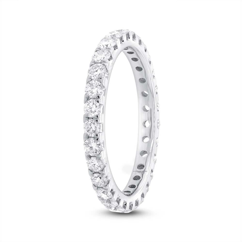 14k White Gold Diamond Eternity Band Size 5.5 - 1.00ct