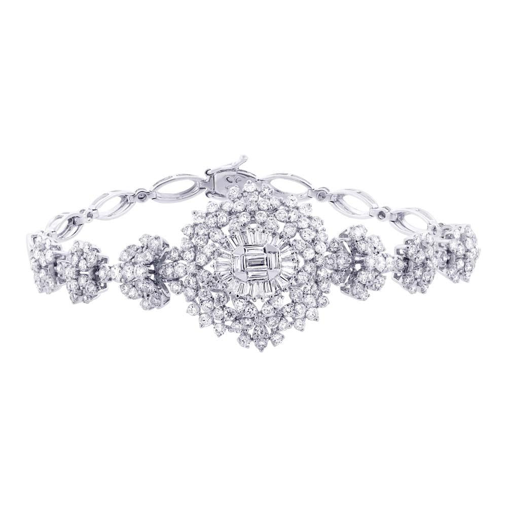 18k White Gold Diamond Lady's Bracelet - 5.06ct