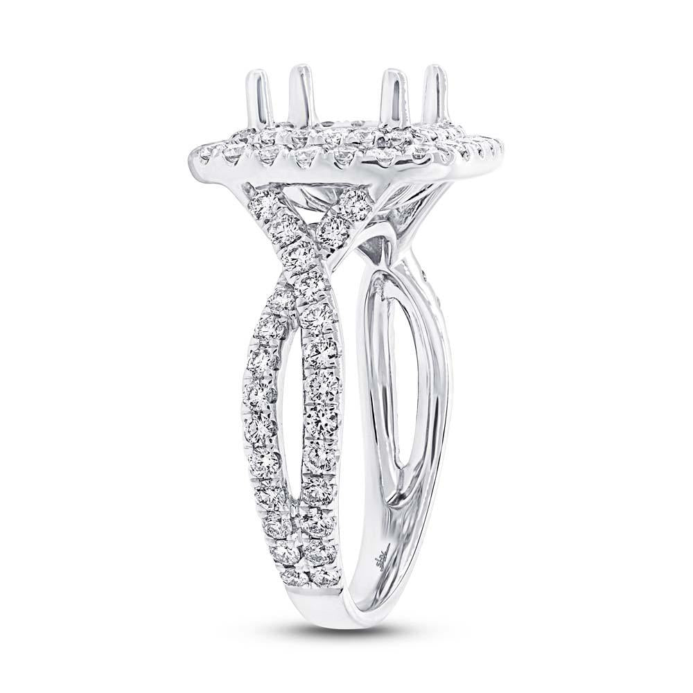 18k White Gold Diamond Semi-mount Ring - 1.24ct