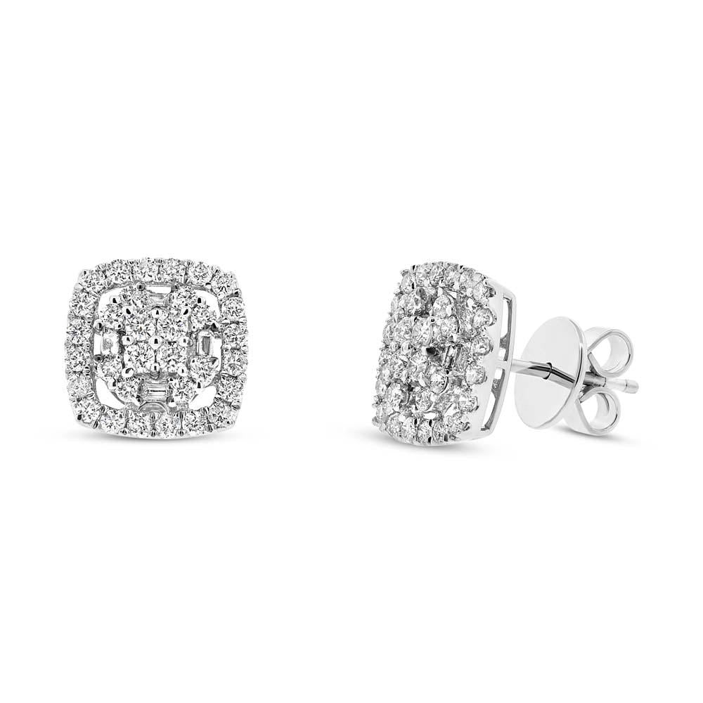 18k White Gold Diamond Earring - 0.93ct