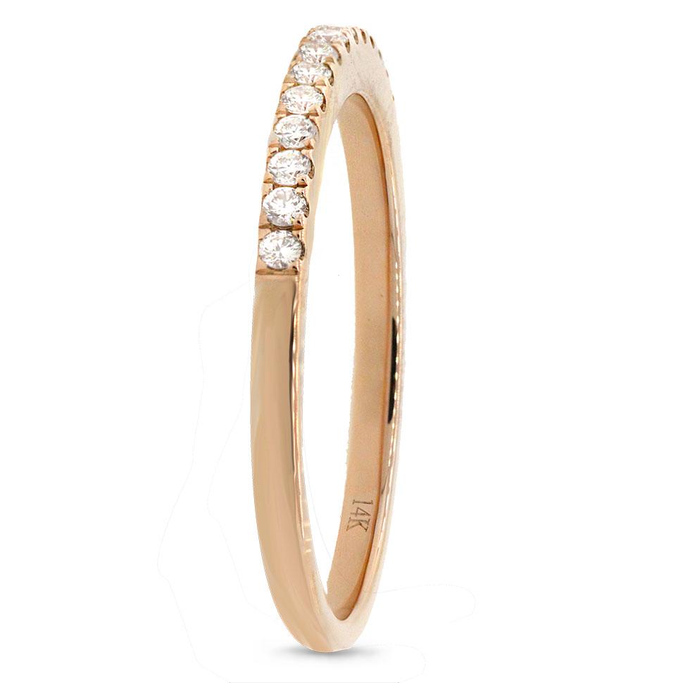 14k Yellow Gold Diamond Lady's Band - 0.23ct