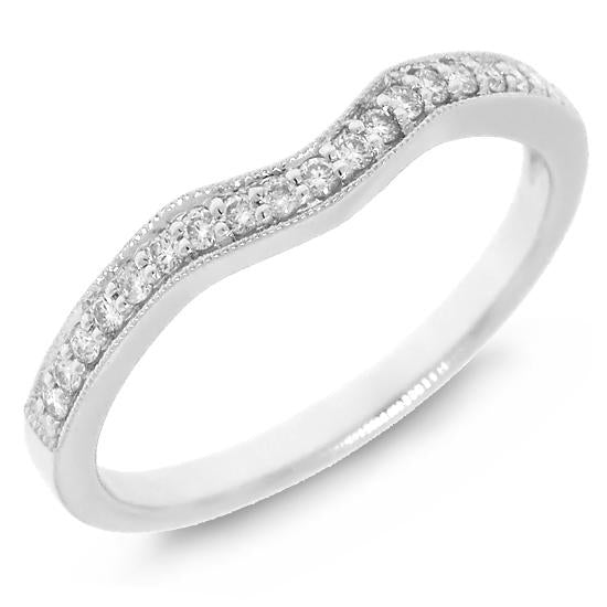 18k White Gold Diamond Lady's Band - 0.20ct