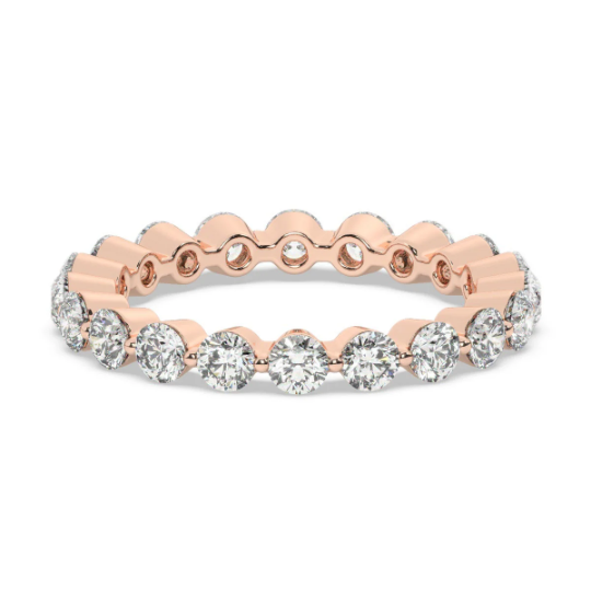 14K White Gold Yellow Gold Rose Gold Wedding Ring Natural Diamond Lab Grown Diamond Anniversary Ring