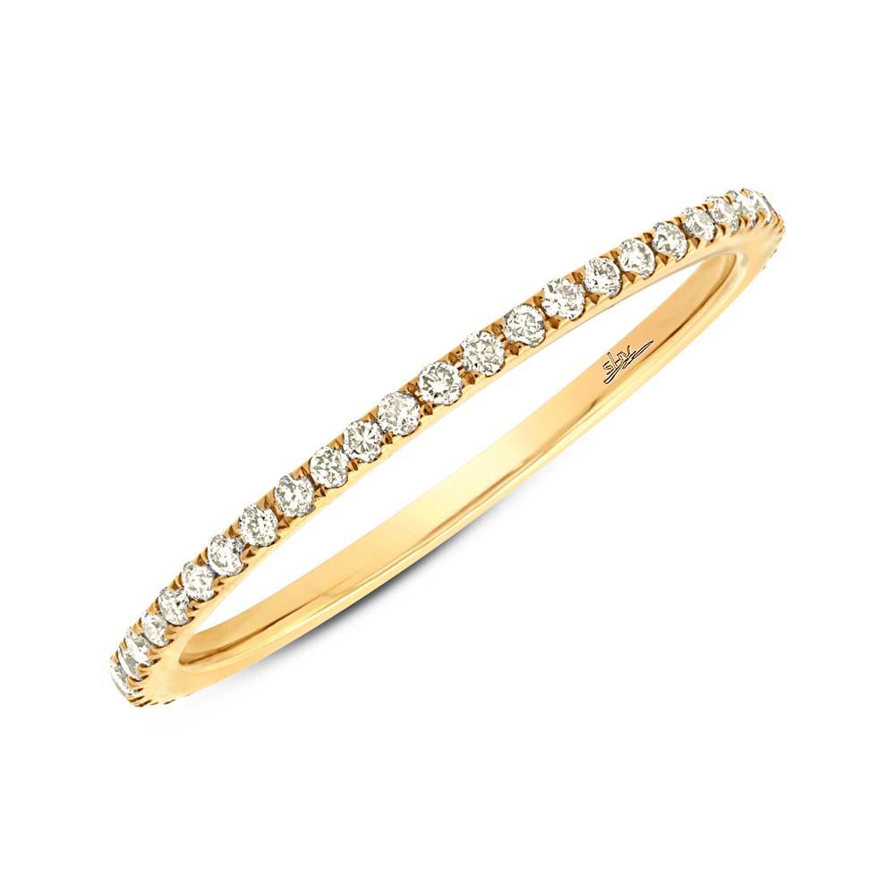 14k Yellow Gold Champagne Diamond Eternity Band