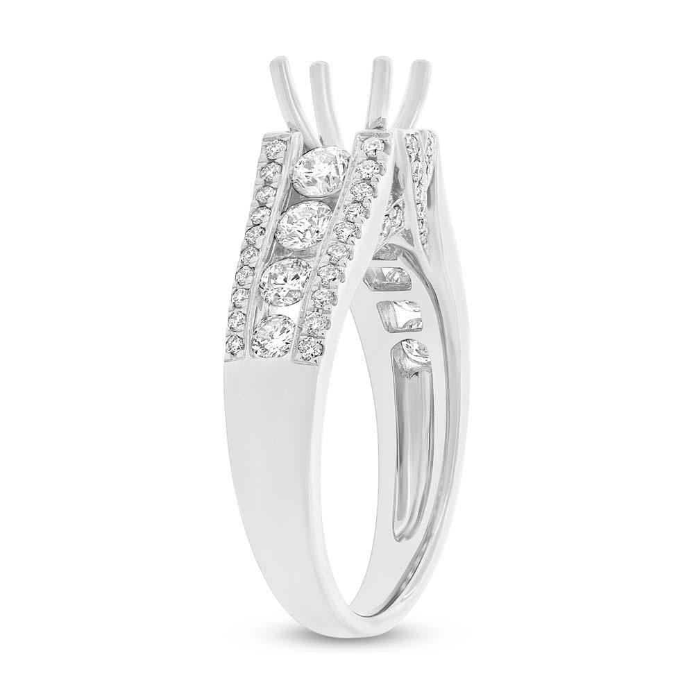 14k White Gold Diamond Semi-mount Ring - 1.20ct