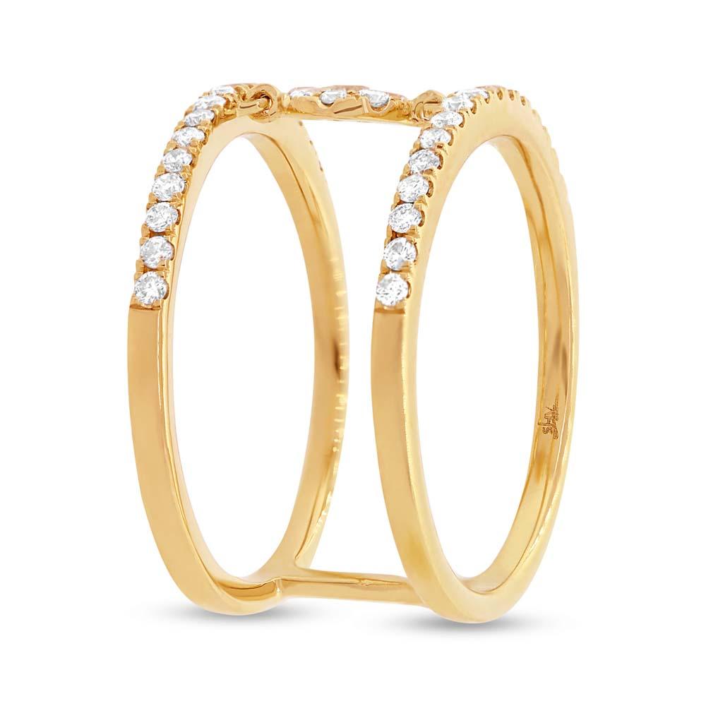 14k Yellow Gold Diamond Lady's Ring - 0.43ct