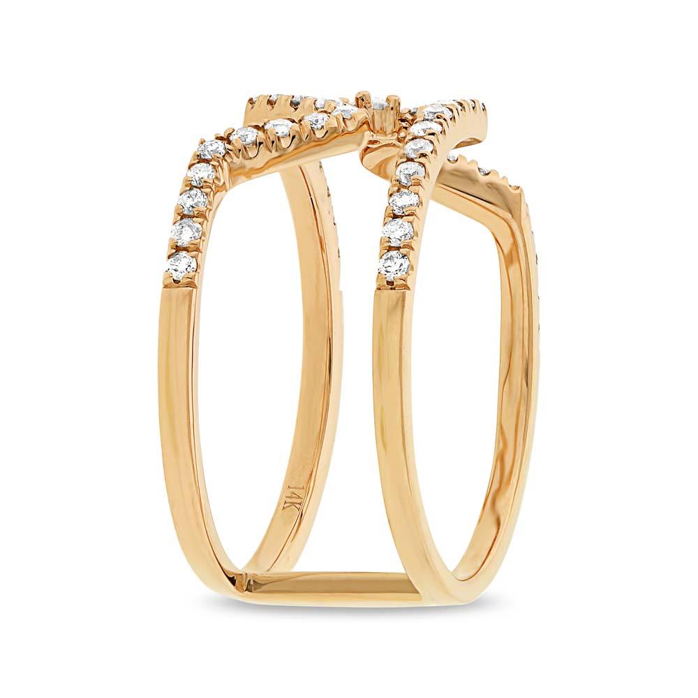 14k Yellow Gold Diamond Lady's Ring - 0.43ct