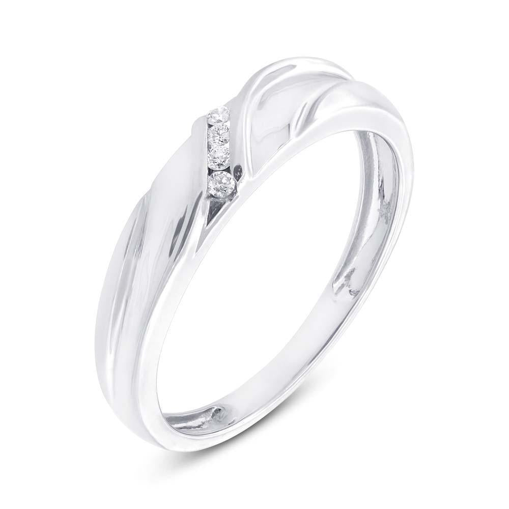 14k White Gold Diamond Trio Set - 0.19ct