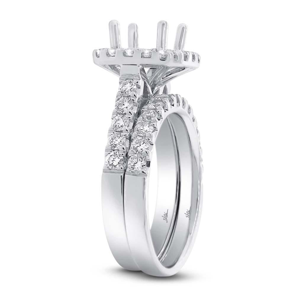 14k White Gold Diamond Semi-mount Ring 2-pc - 1.25ct