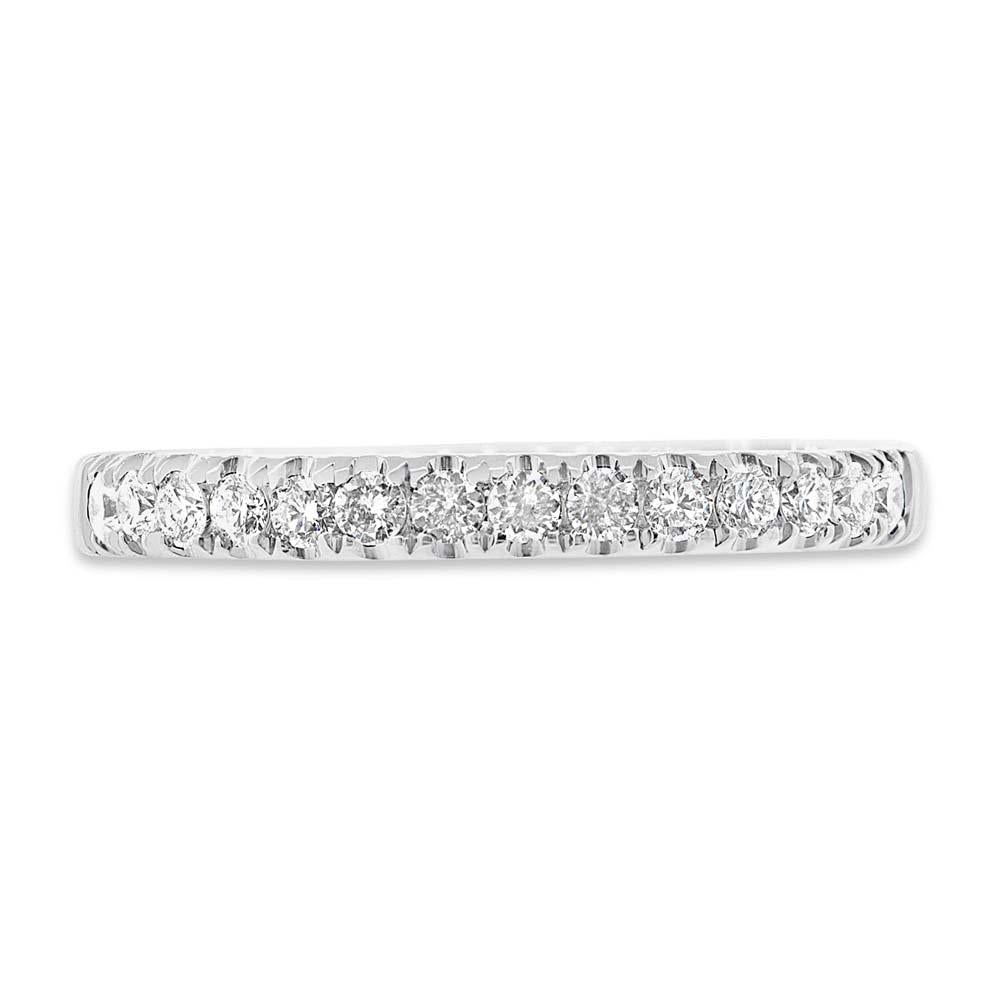 18k White Gold Diamond Lady's Band