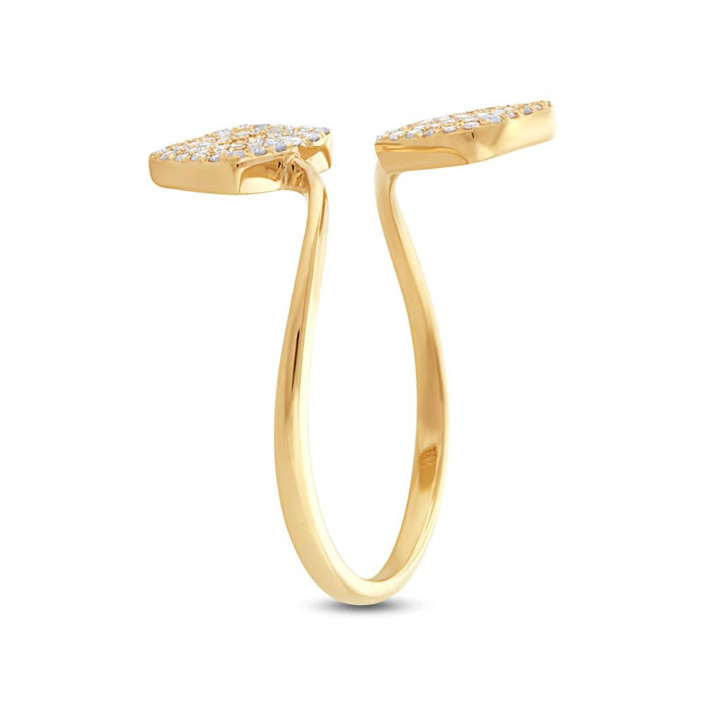 14k Yellow Gold Diamond Lady's Ring - 0.25ct