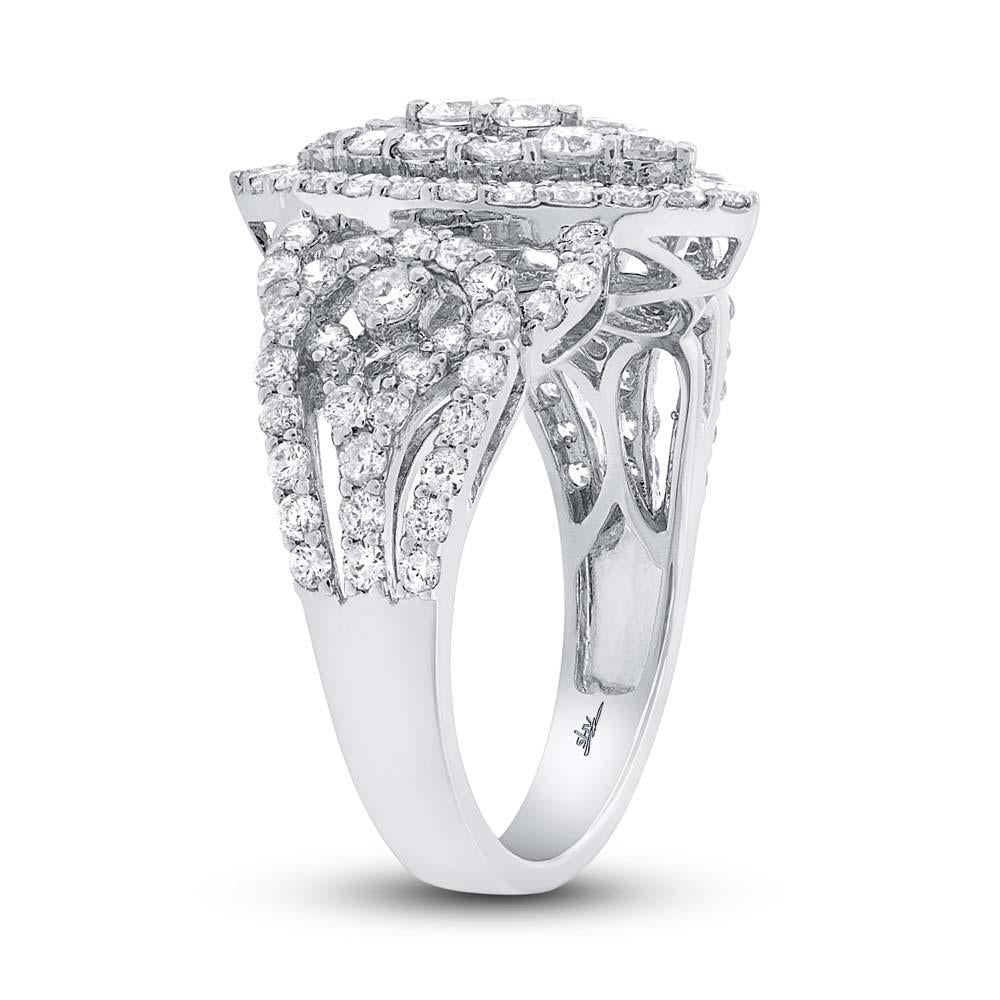 18k White Gold Diamond Lady's Ring - 2.08ct