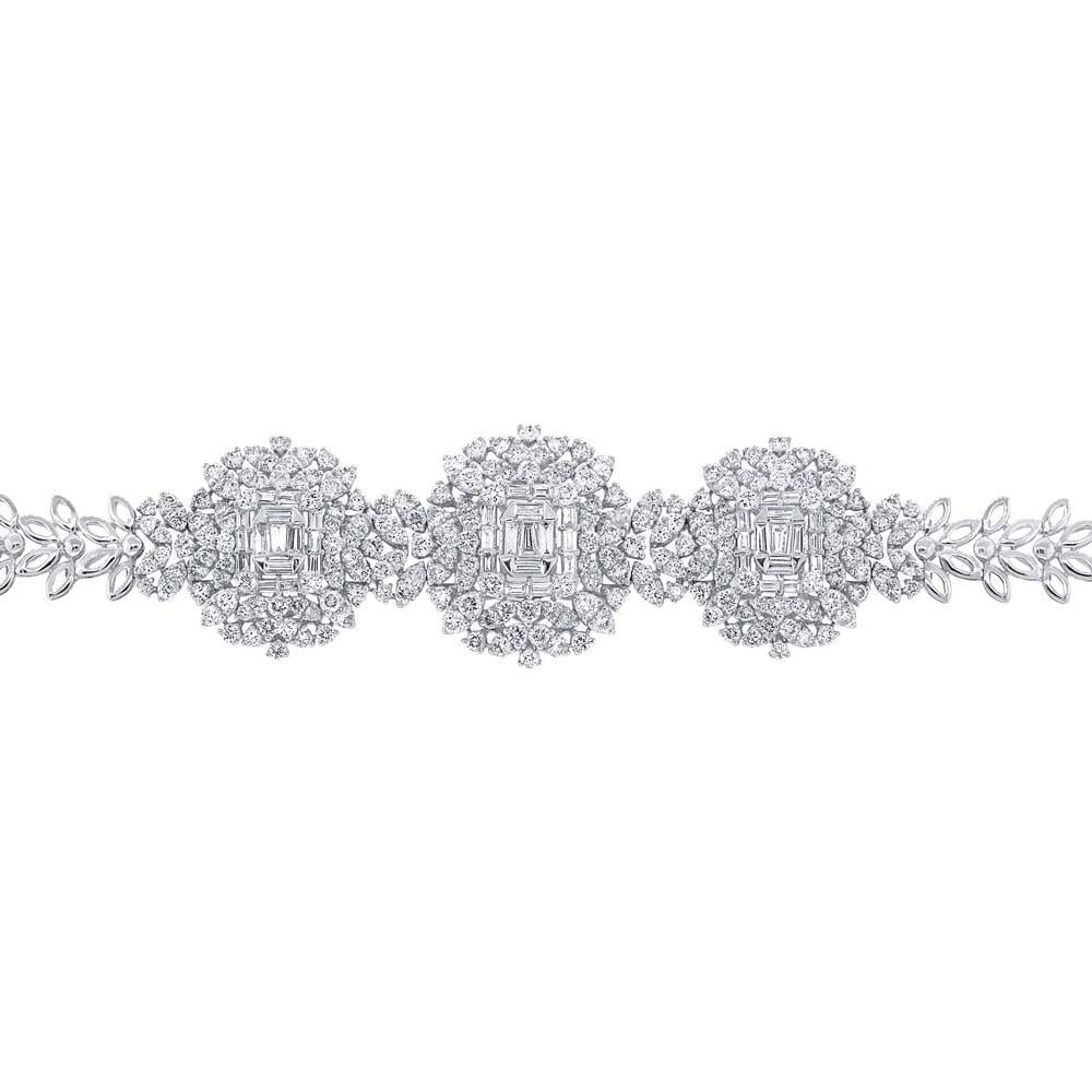 18k White Gold Diamond Lady's Bracelet - 7.18ct
