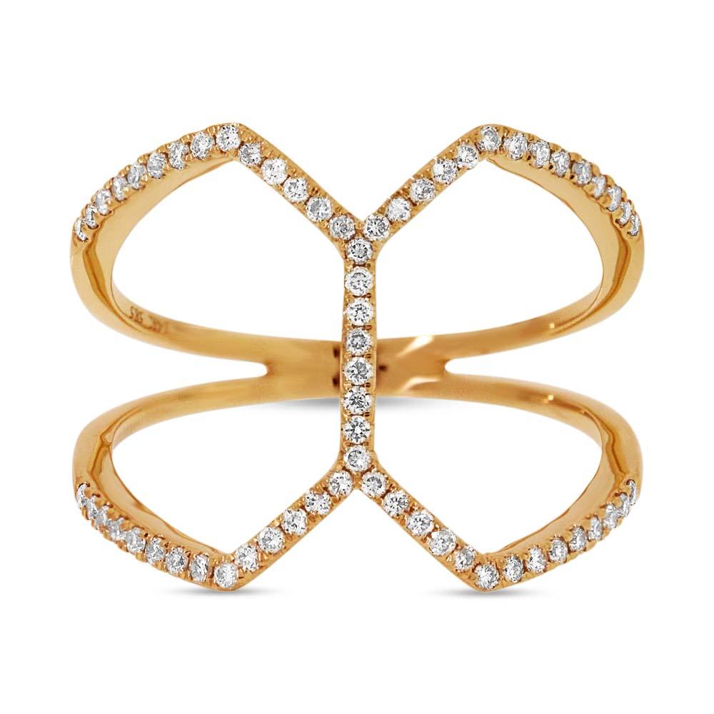 14k Yellow Gold Diamond Lady's Ring - 0.29ct