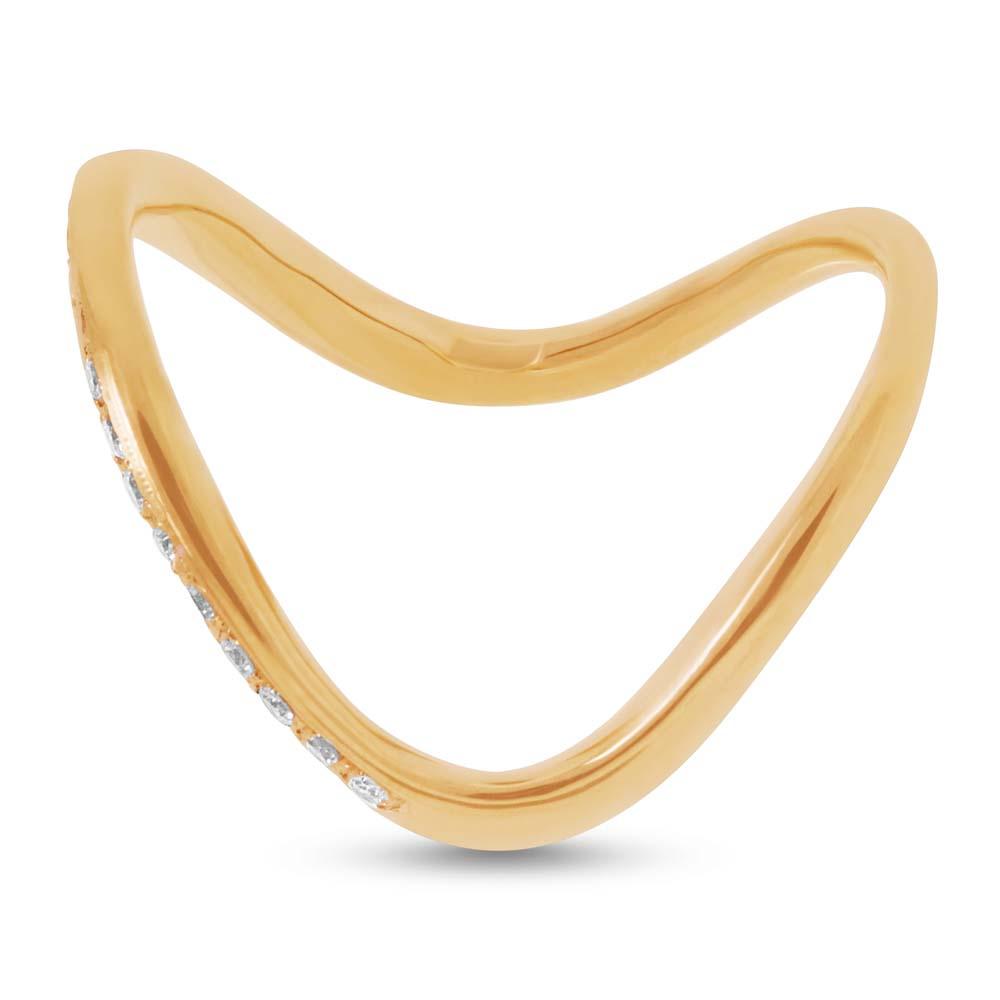 14k Yellow Gold Diamond Lady's Ring - 0.21ct