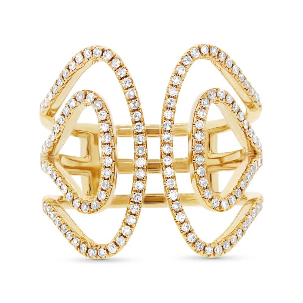 14k Yellow Gold Diamond Lady's Ring - 0.42ct