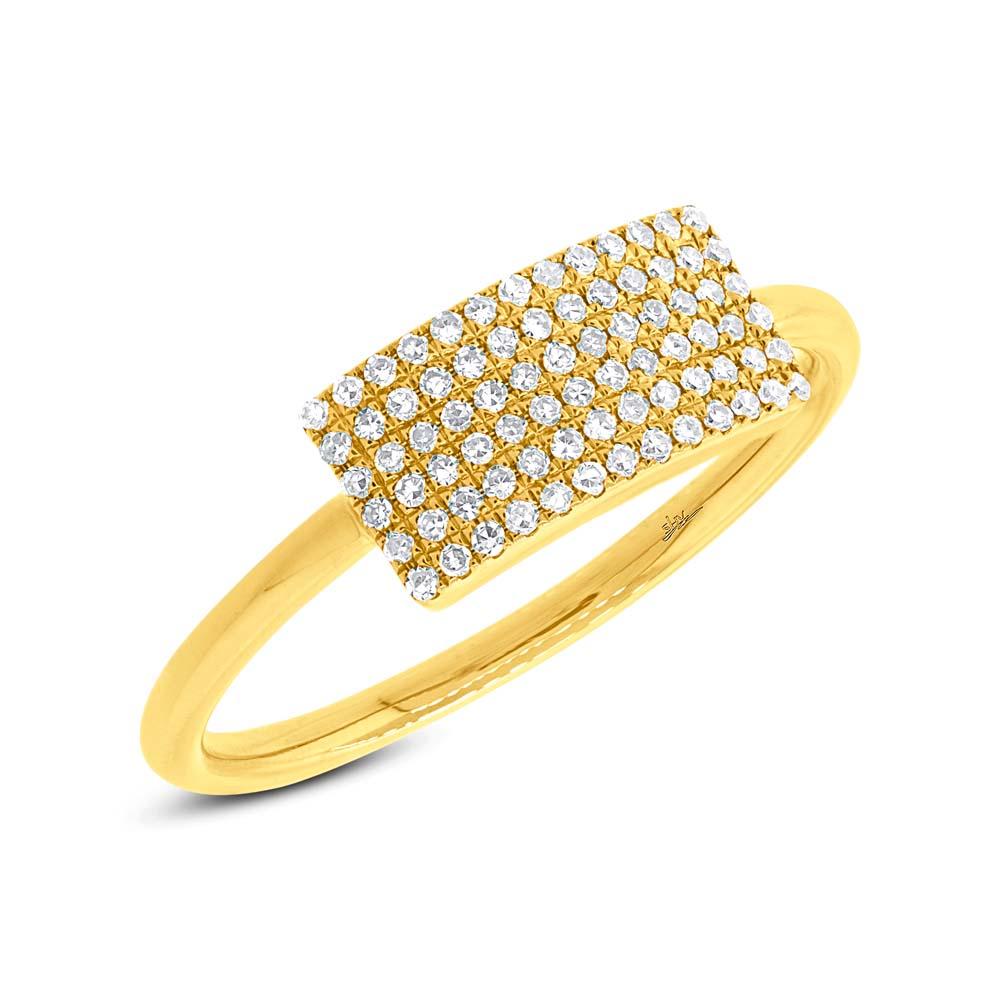 14k Yellow Gold Diamond Lady's Ring - 0.21ct