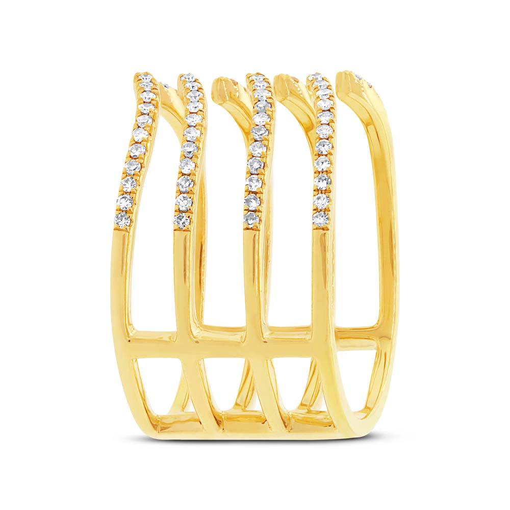 14k Yellow Gold Diamond Lady's Ring - 0.27ct