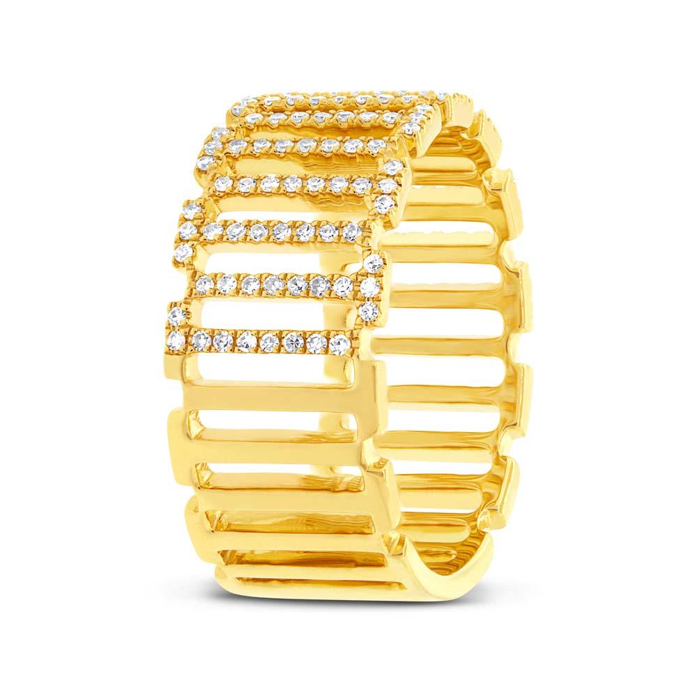 14k Yellow Gold Diamond Lady's Ring - 0.31ct