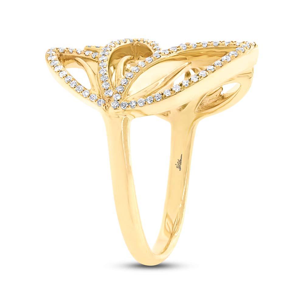 14k Yellow Gold Diamond Lady's Ring - 0.30ct