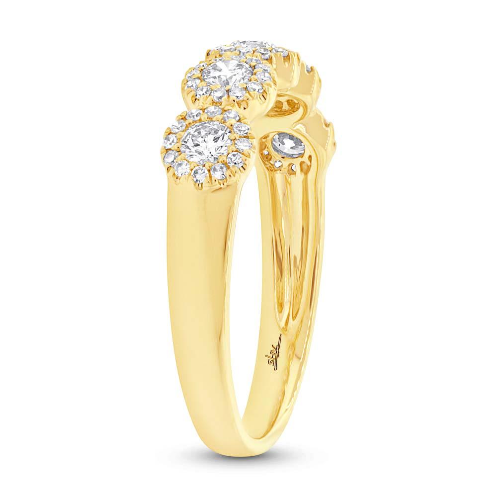 14k Yellow Gold Diamond Lady's Band