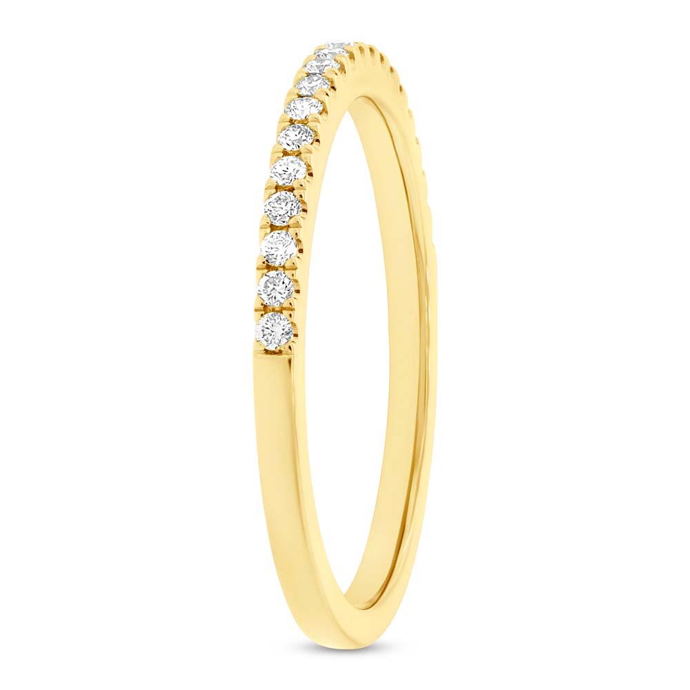 14k Yellow Gold Diamond Lady's Band
