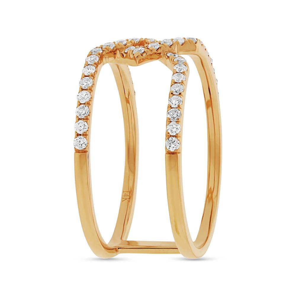 14k Yellow Gold Diamond Lady's Ring - 0.40ct