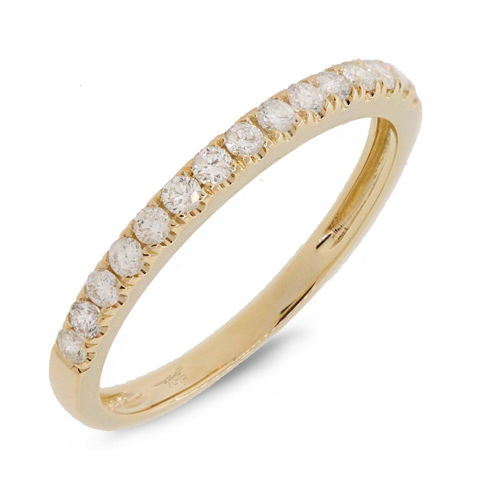 14k Yellow Gold Diamond Lady's Band
