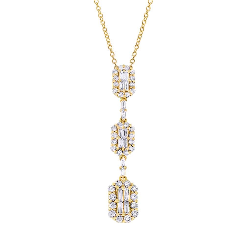 18k Yellow Diamond Pendant - 1.23ct