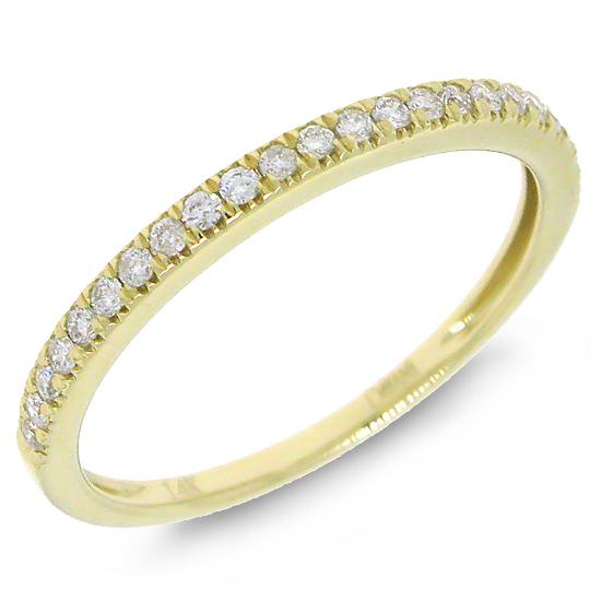 14k Yellow Gold Diamond Lady's Band