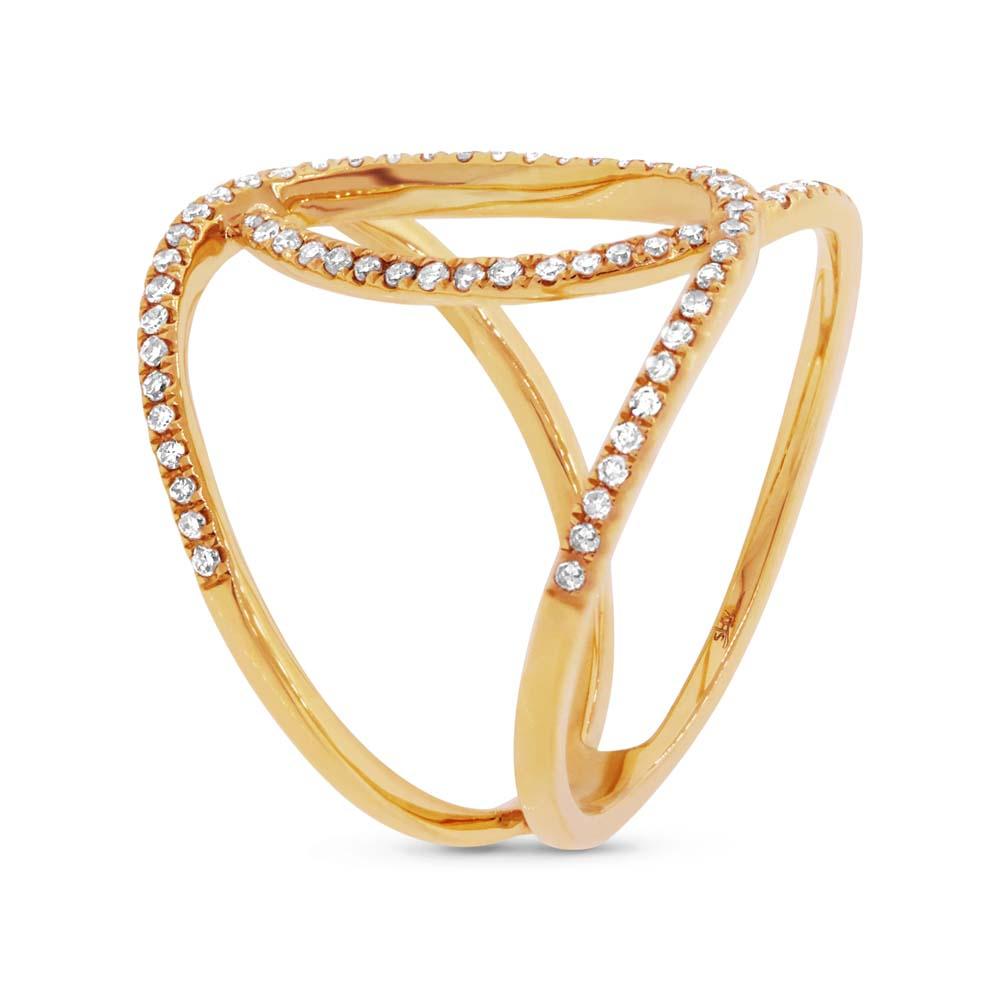 14k Yellow Gold Diamond Lady's Ring - 0.40ct