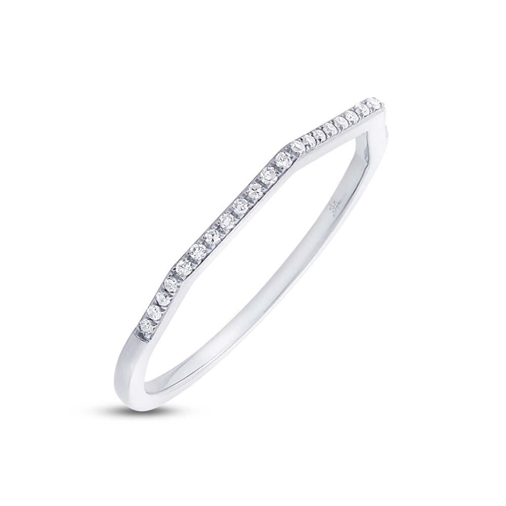 14k White Gold Diamond Lady's Ring