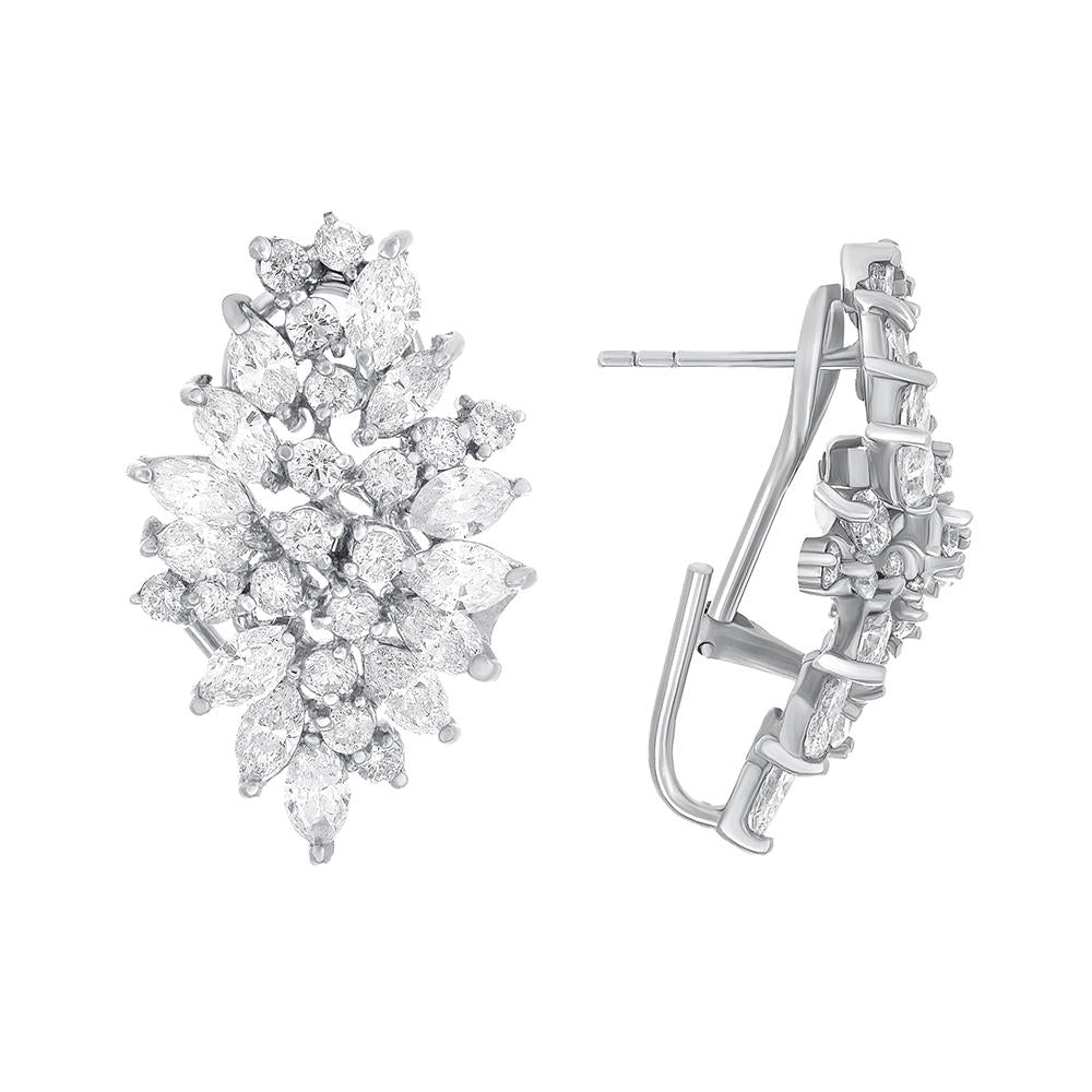 14K white Gold Earrings