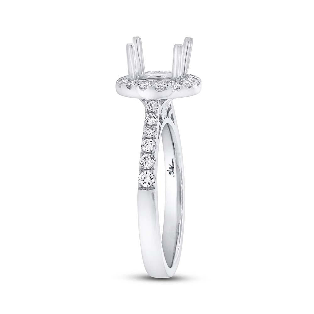 14k White Gold Diamond Semi-mount Ring - 0.52ct
