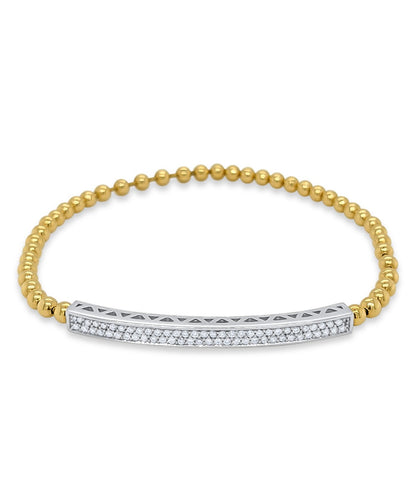 14K Yellow Gold Diamond Bracelet V0380