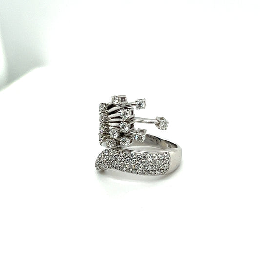 Diamond White Gold Melody Ring