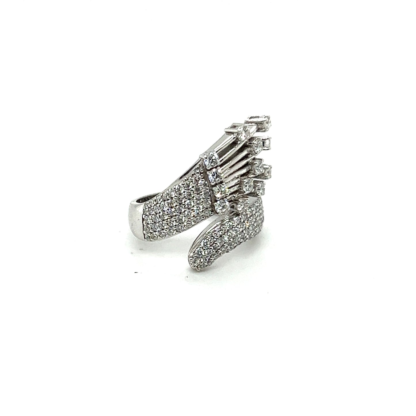 Diamond White Gold Melody Ring